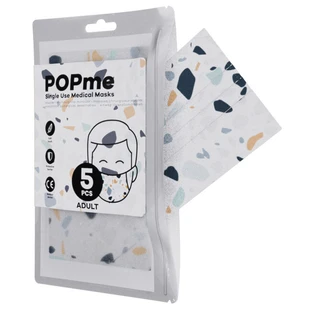 Maska chirurgiczna Popme Terrazzo 5 sztuk