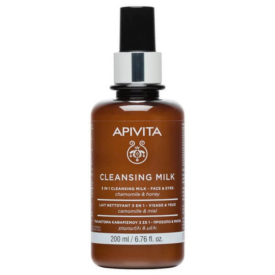 Apivita Leche Limpiadora 3 en 1 Cara y Ojos 200ml