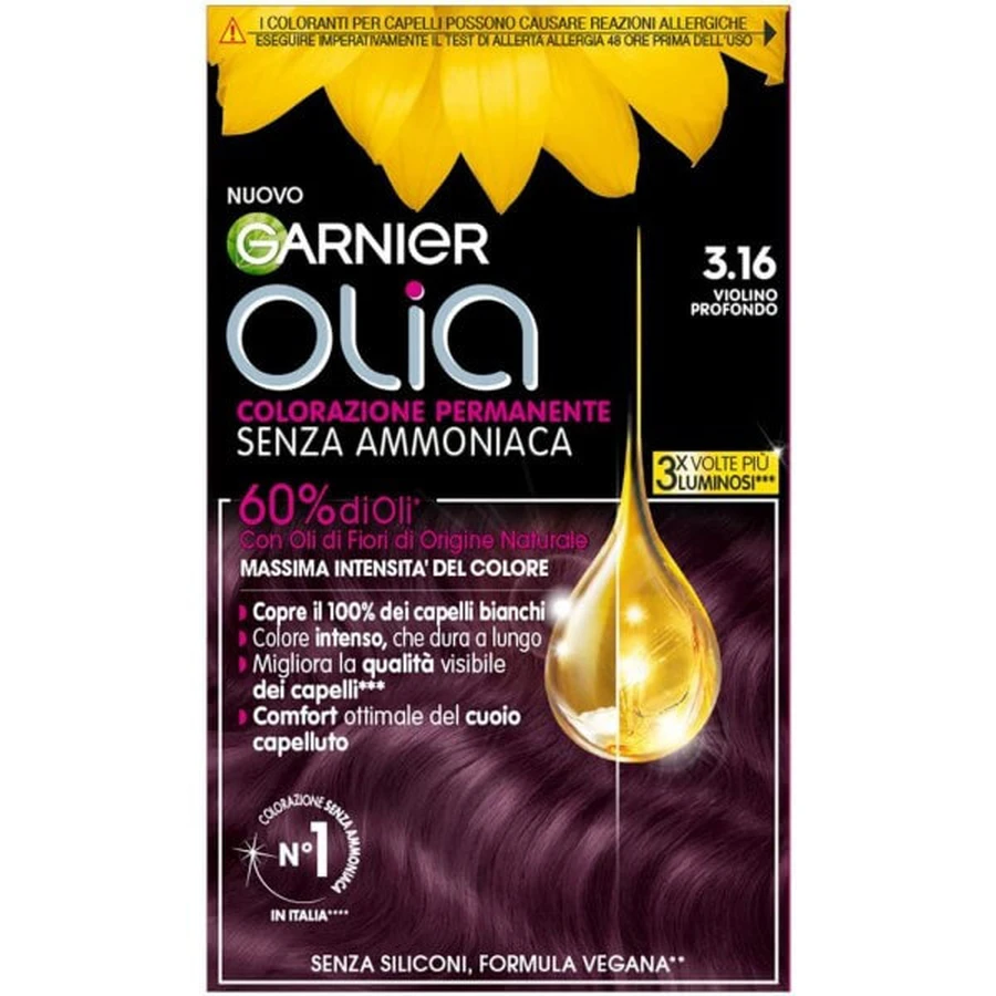 GARNIER OLIA TRWAŁA KOLORYZACJA 3.16 GŁĘBOKI FIOLET: ceny i cechy