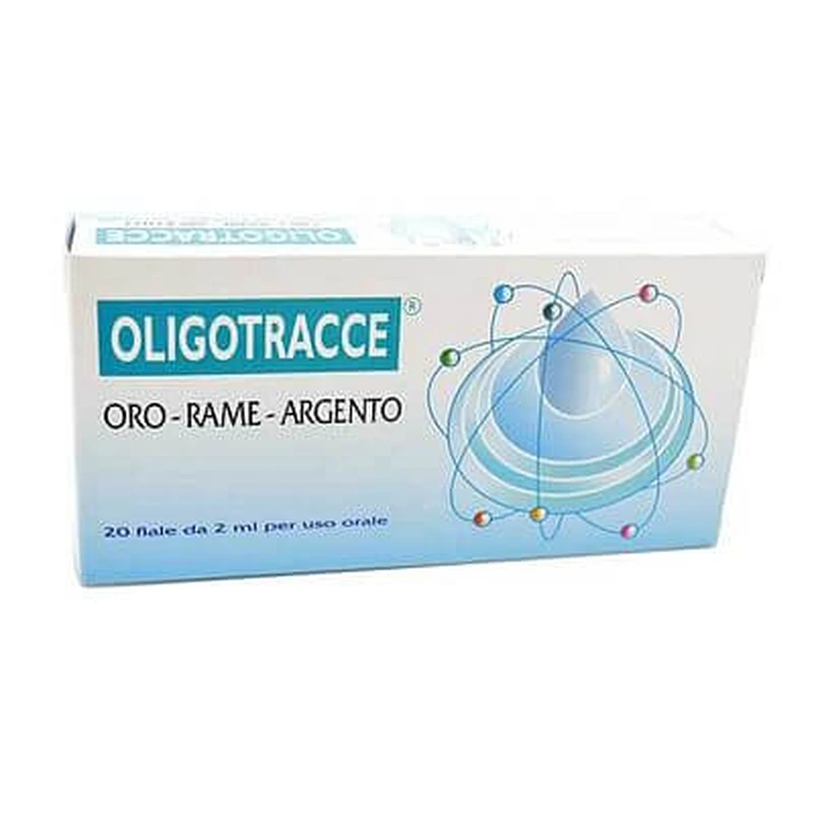 Oligotracce Or Cuivre Argent 20 flacons 2 Ml
