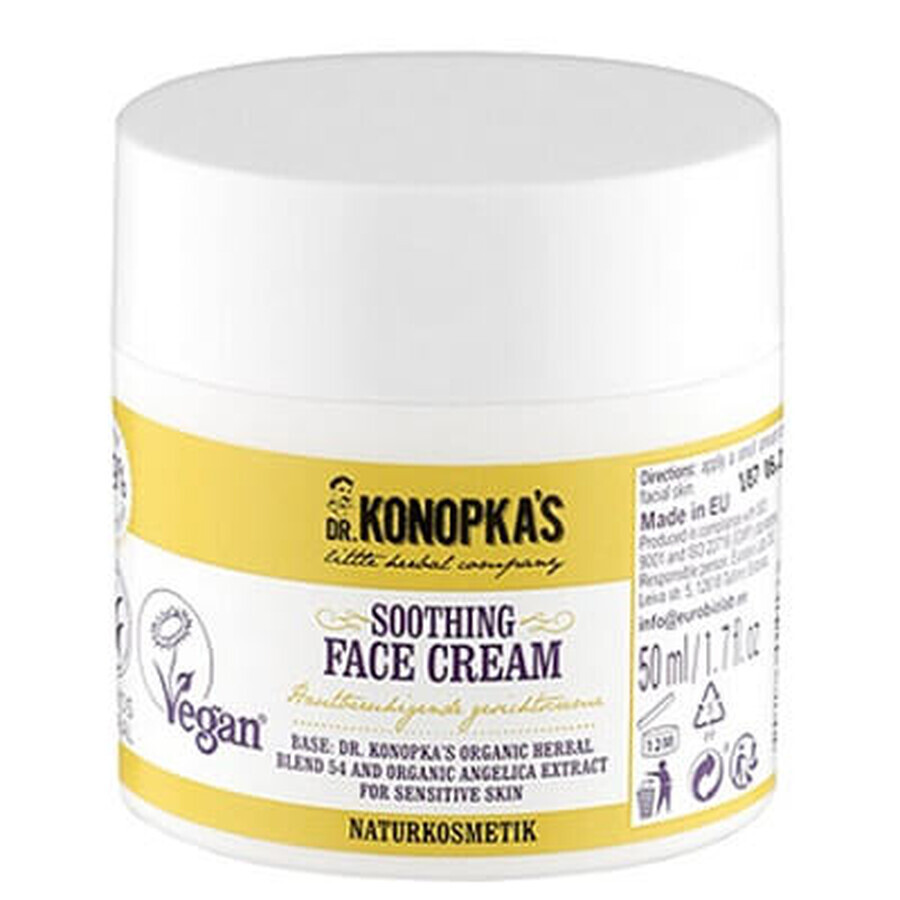 Gesichtscreme für empfindliche Haut, 50 ml, Dr. Konopkas