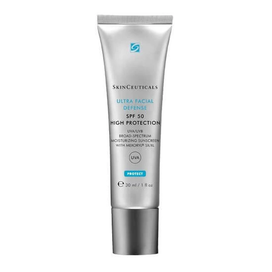 SkinCeuticals Ultra Facial UV Defense SPF 50+ Nawilżający krem przeciwsłoneczny o szerokim spektrum UVA/UVB z Mexoril® SX/XL 30 ml: ceny i cechy