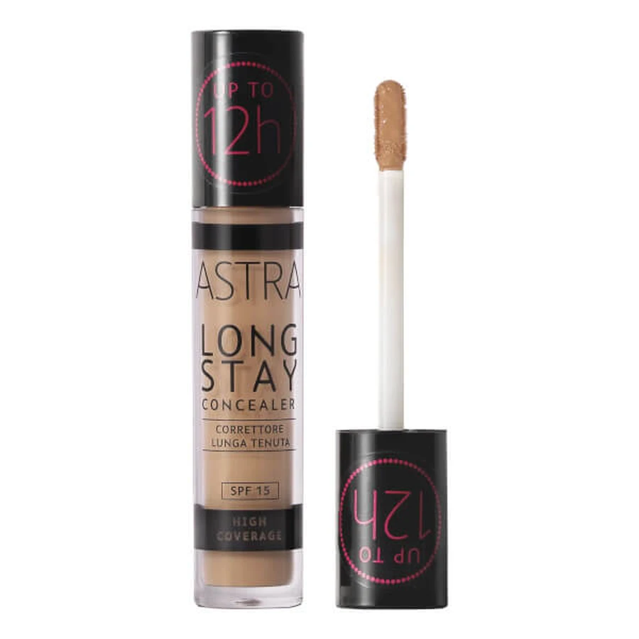 Astra Long Stay Concealer 6N Korektor o wysokim kryciu i przedłużonej trwałości: ceny i cechy