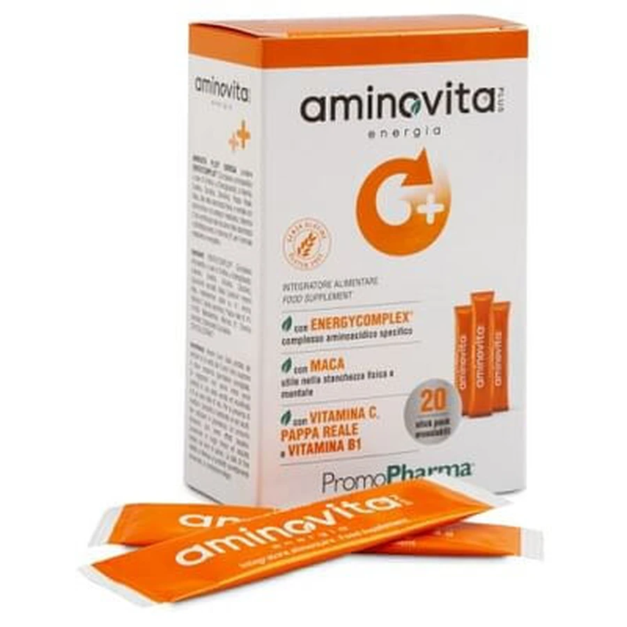 Aminovita Plus Energia 20 Stick Pack X 2 G
