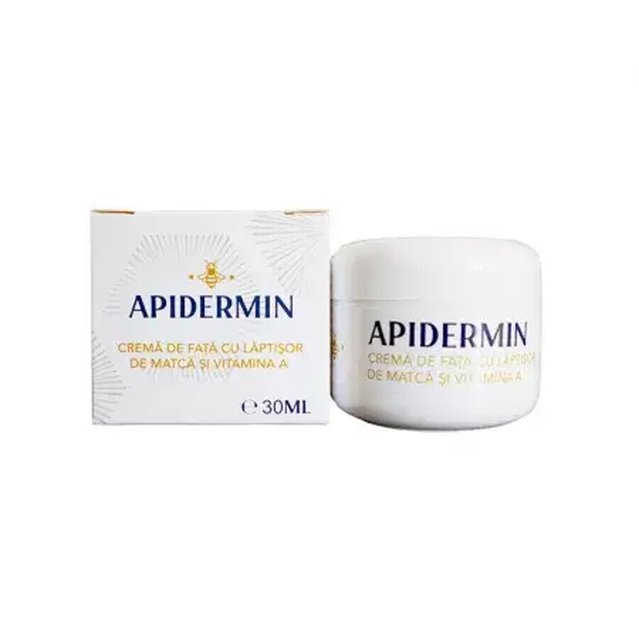 Apidermin gezichtscrème met matchamelk en vitamine A, 30 ml, Veceslav Bee Complex