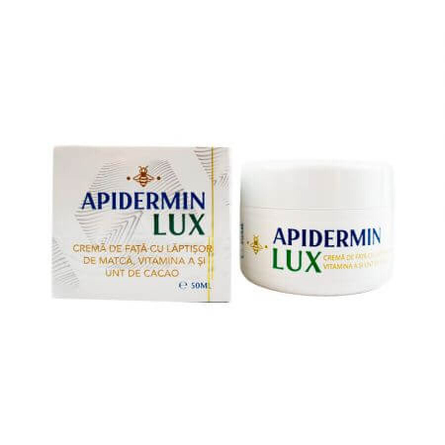 Apidermin Lux gezichtscrème met matchaboter en vitamine A, 50 ml, Veceslav Bee Complex
