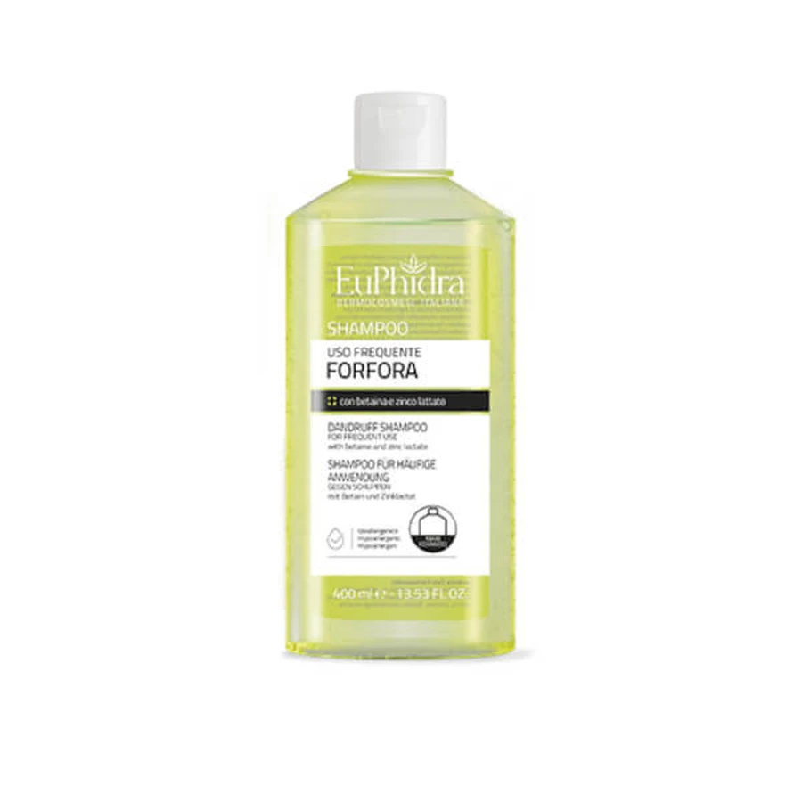 Euphidra champú de lavado frecuente anticaspa 400 ml