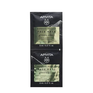 Apivita Groene Klei Reinigend Gezichtsmasker 2x8ml