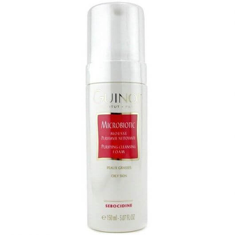 Schiuma detergente Microbiotic Mousse, 150 ml, Guinot