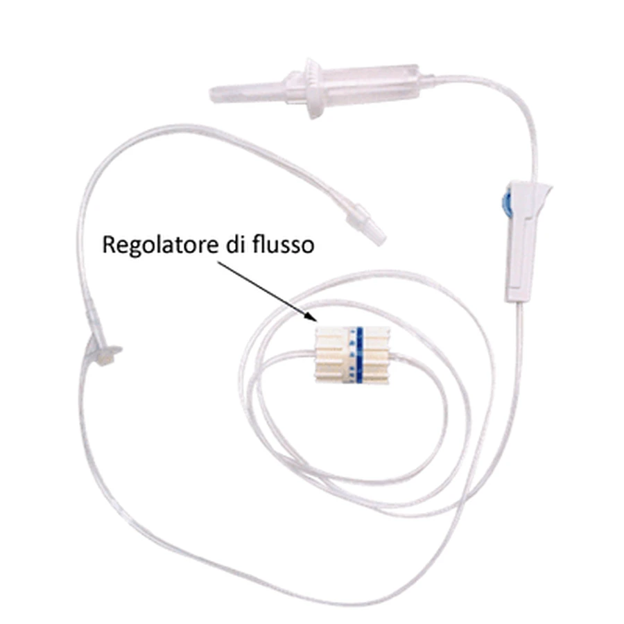 Set de perfuzie Euroset 20 Dop Free cu distribuitor de flux pentru adulți