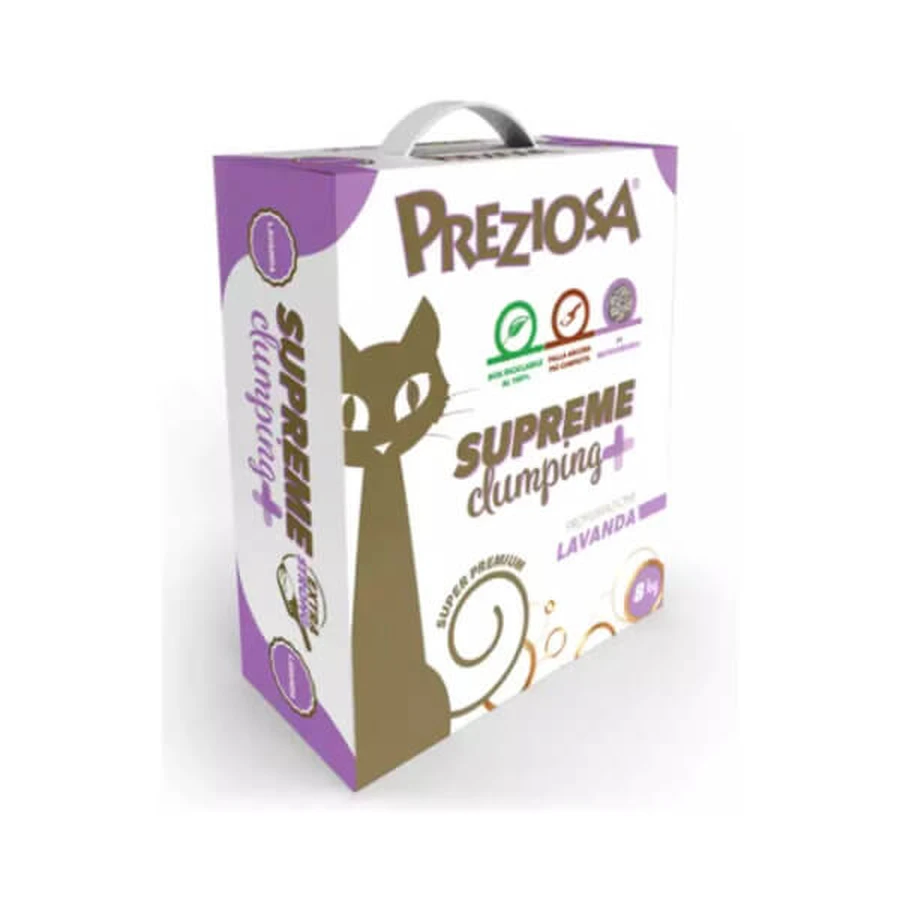Precious Strooisel Supreme Clumping+ Lavendel 8kg