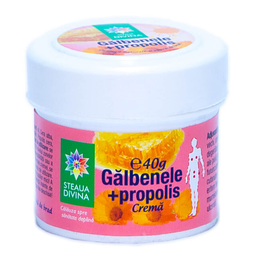 Crema de gălbenele cu propolis, 40g, Steaua Divina