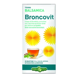 Broncovit Herbatka ziołowa 20 saszetek Erbavita