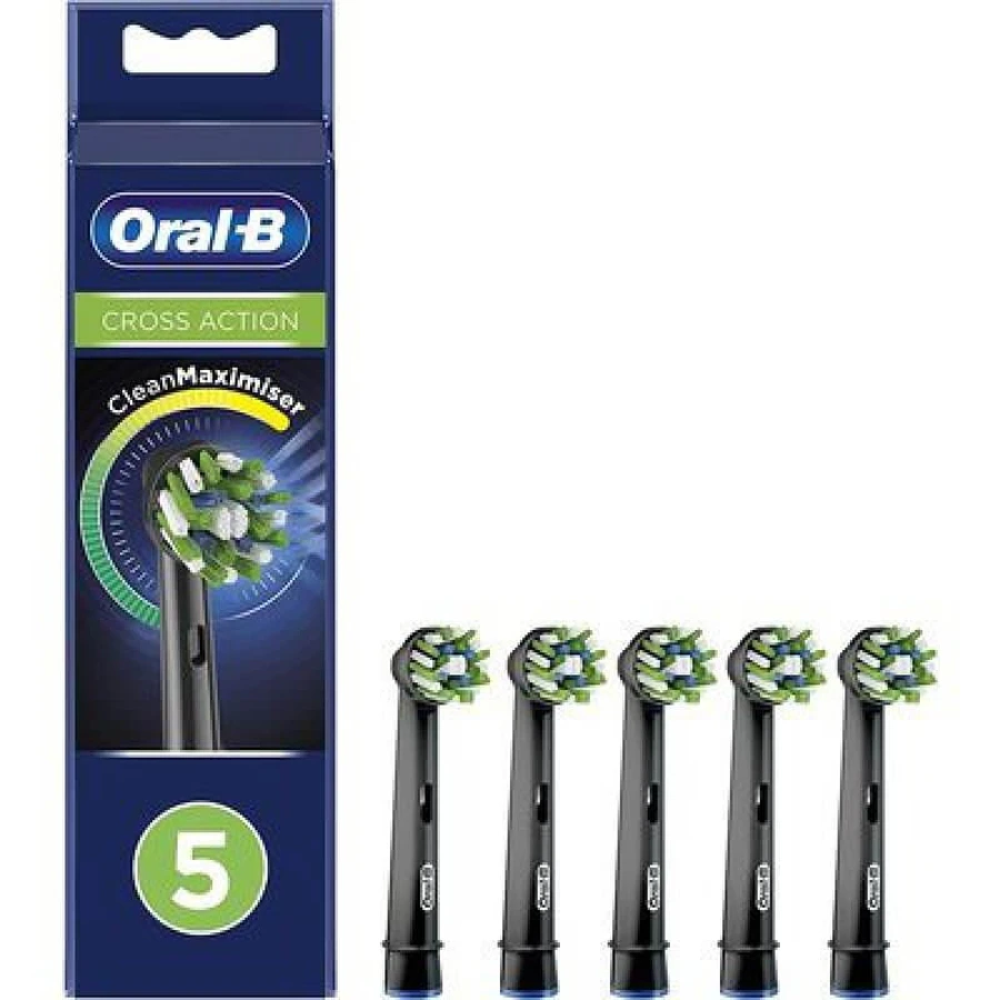 Oral-B® CrossAction têtes de brosse de remplacement Black Edition 5 pièces Ref.EB50