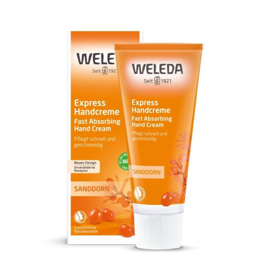 Crema per le mani con estratto di olivello spinoso, 50 ml, Weleda