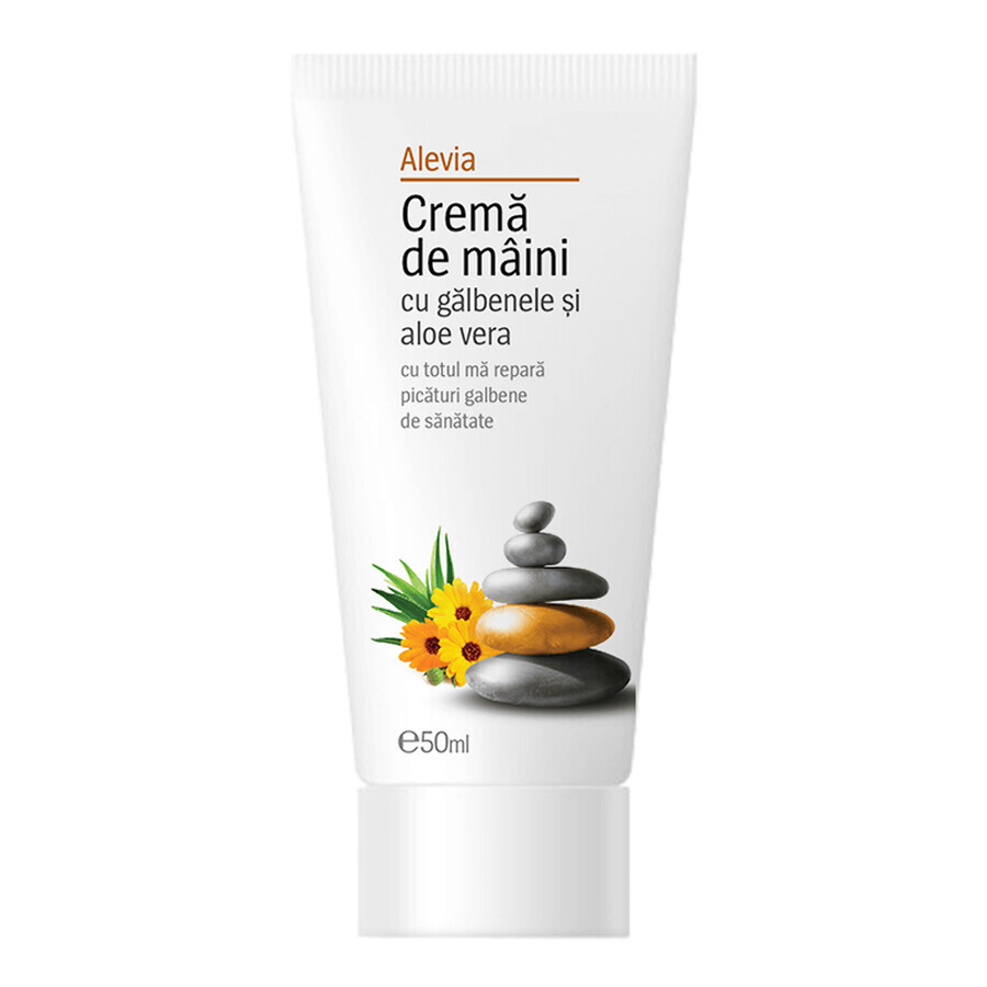 Crème pour les mains au souci et à l'aloe vera, 50 ml, Alevia