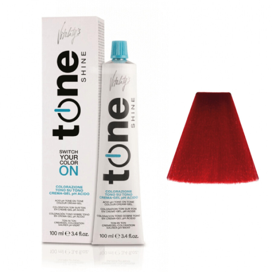 Teinture semi-permanente Vitality's Tone Shine Red sans ammoniaque 100ml