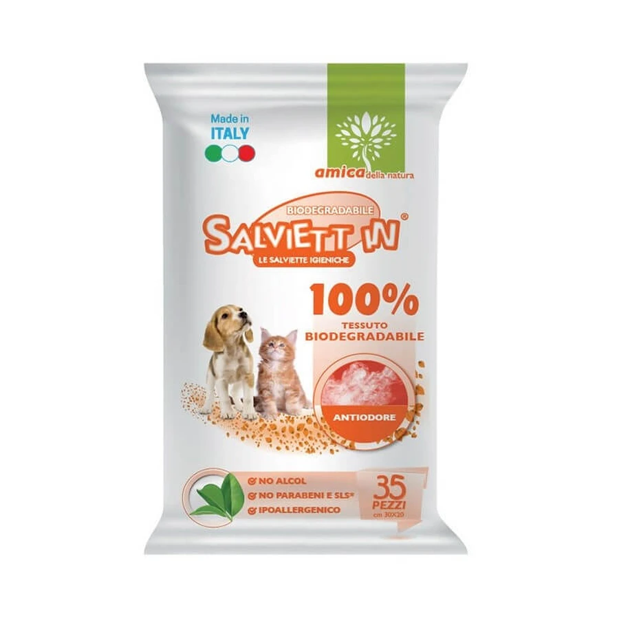 LINGETTES EN BIODÉGRADABLE LINGETTES HYGIÉNIQUES CF. (35 PCS) SANS ODEUR