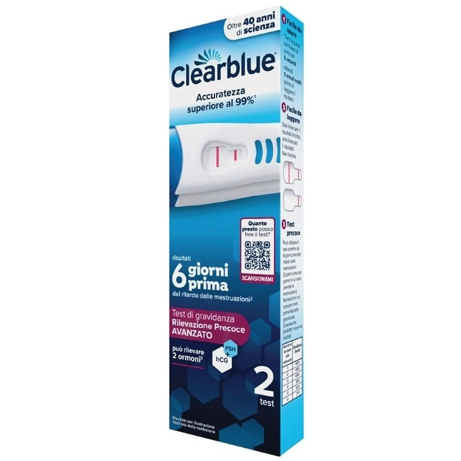 TEST DE GROSSESSE CLEARBLUE 2PCS