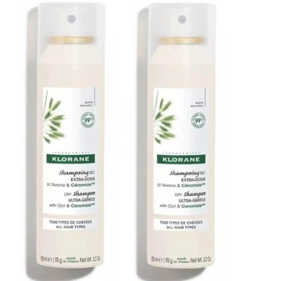 Klorane shampoo duo droog Extra Delicate haver en ceramiden
