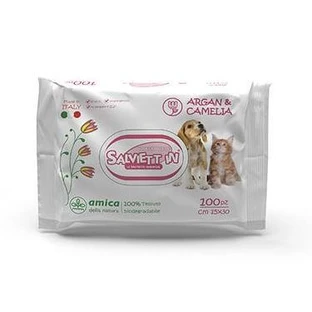 "XXL" BIOLOGISCH ABBAUBARE HYGIENETÜCHER CF. (100 STÜCK) ARGAN & KAMELIE