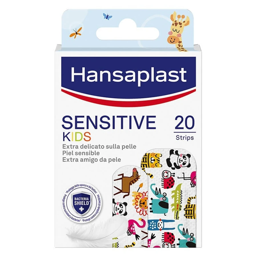 Hansaplast Kids Sensitive Animals Band-Aids Child 20 bucăți asortate