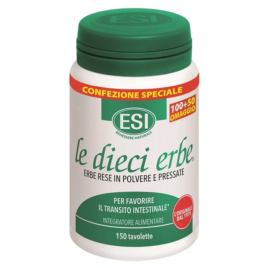ESI Le Dieci Erbe Intestinal Transit Supplement 150 Tabletten