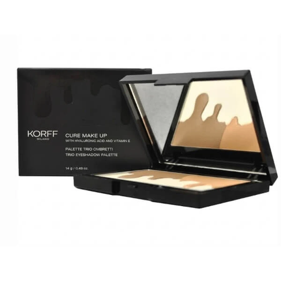 Korff make up ombretto trio in palette tonalità 02