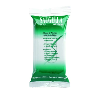 Saugella Active 15 Lingettes