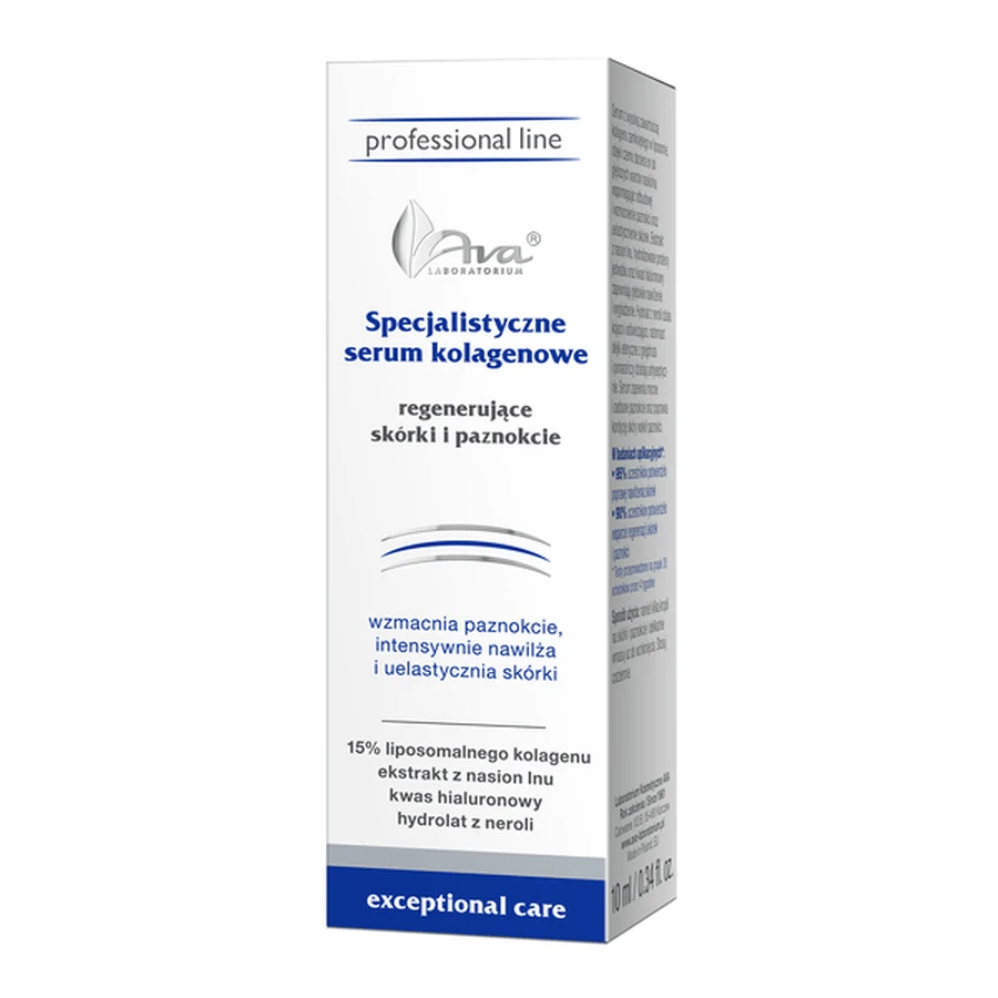 AVA Professional Line, suero de colágeno, regenerador de cutículas y uñas, 10 ml