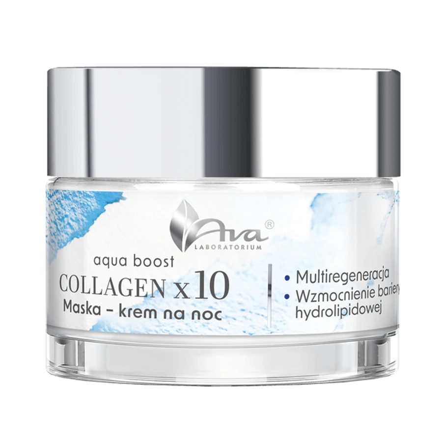 AVA Aqua Boost Collagen, Nachtmasken-Creme, 50 ml