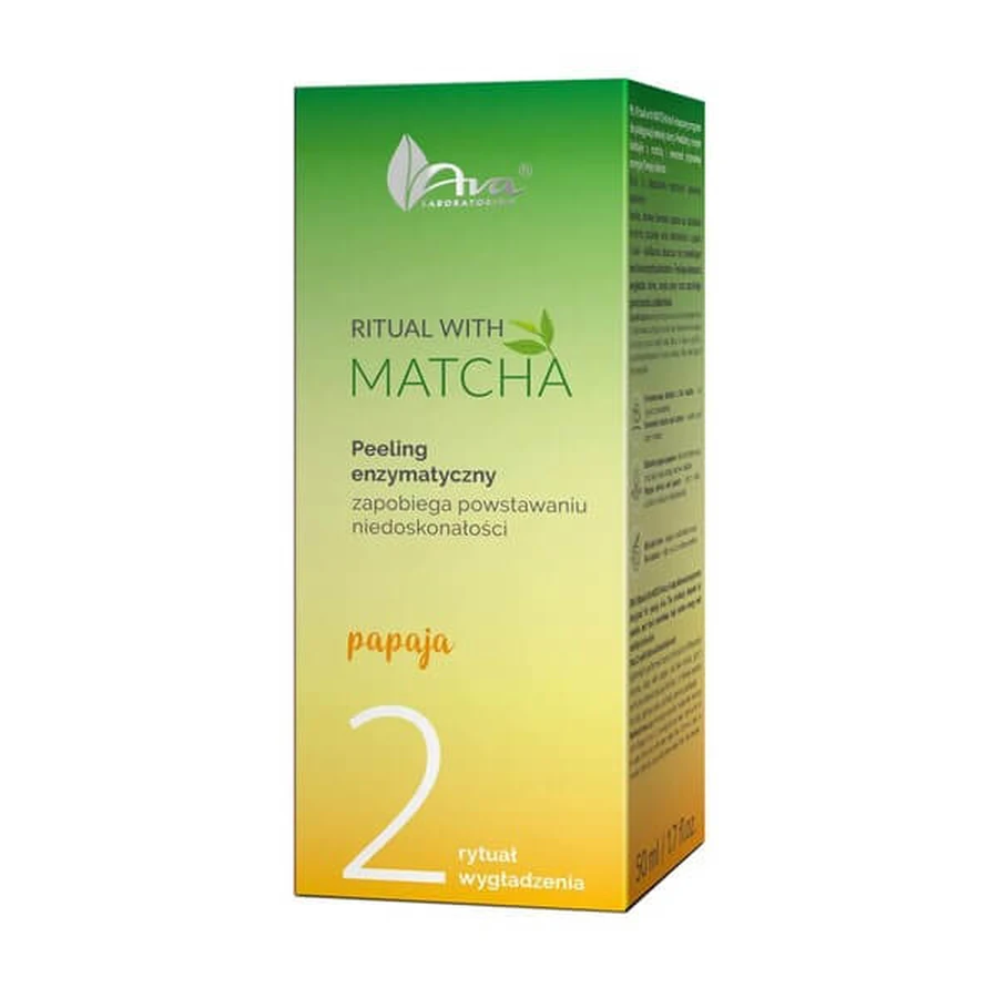 AVA Ritual con Matcha, exfoliante enzimático, 50 ml