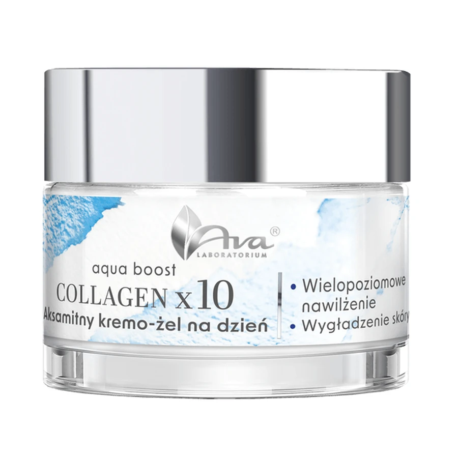 AVA Aqua Boost Collagen, aksamitny kremo-żel, na dzień, 50 ml: ceny i cechy