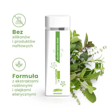 Clear Nature, BIO Entspannungs-Kräutercreme, 200 ml