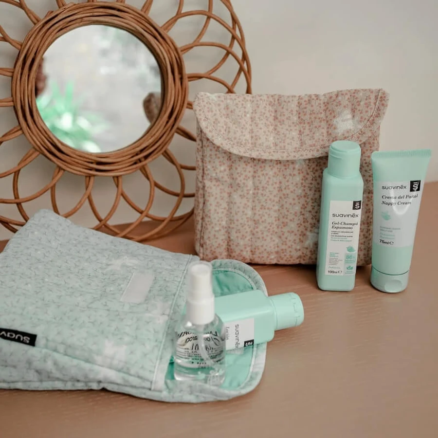 Suavinex baby care essential set - beauty case girl complete with products