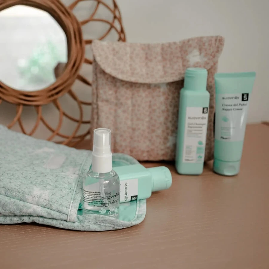 Suavinex baby care essential set - beauty case girl complete with products