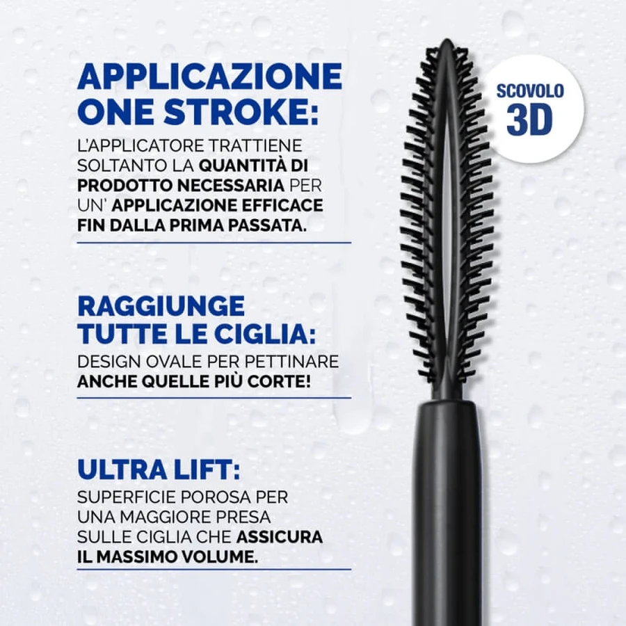 Veralab Sharp volume waterproof - rimel - negru