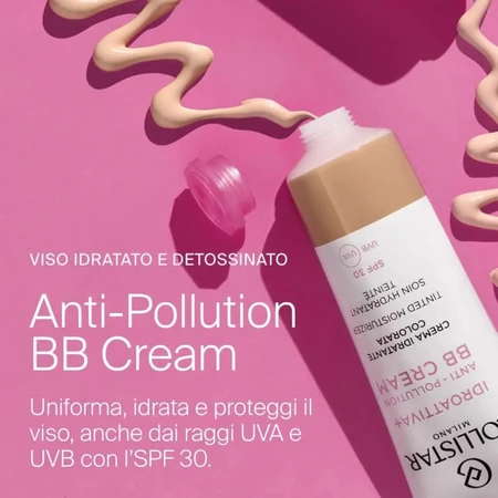 Collistar hydroactive+ anti pollution bb cream - moisturizing cream spf 30 tinted 50 ml - clear