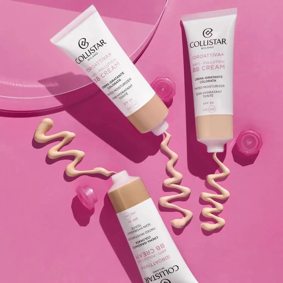 Collistar hydroactive+ anti pollution bb cream - moisturizing cream spf 30 tinted 50 ml - clear