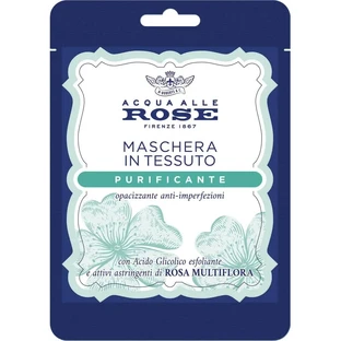 Purifying rose water - mattifying anti-imperfection fabric face mask