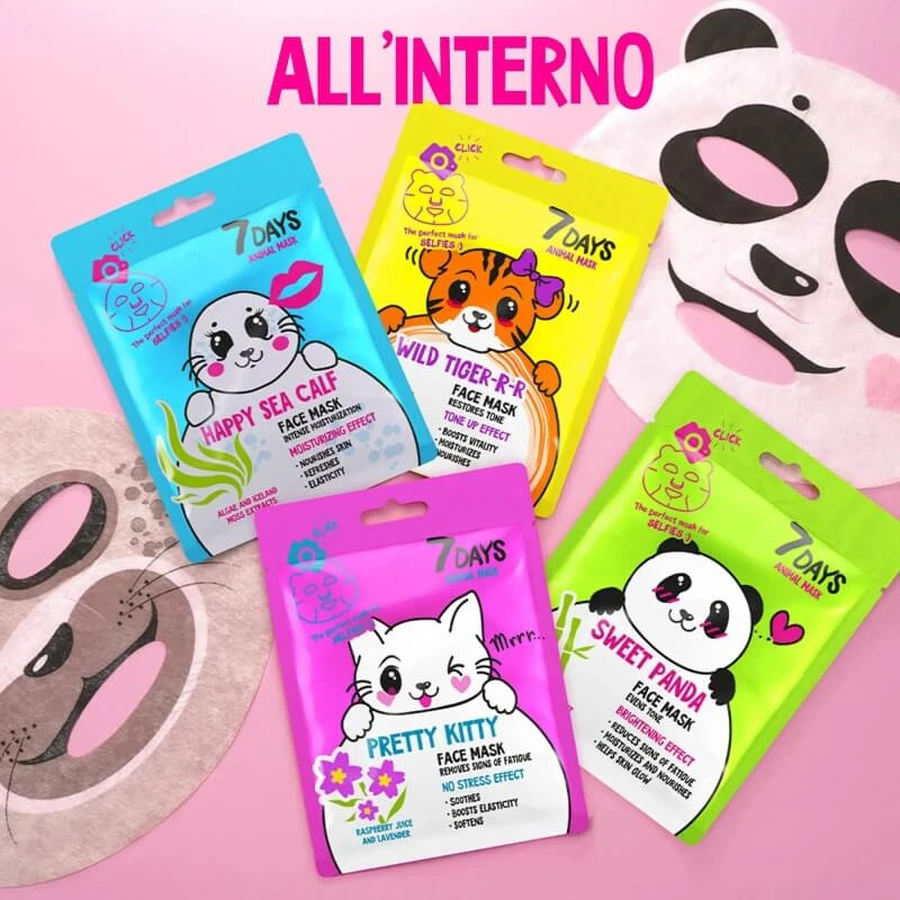 7days Funny beauty set - 4 maschere per il viso