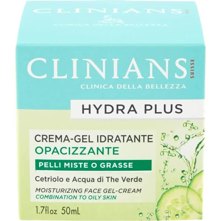 Clinians Hydra plus - gel-crème hydratant matifiant pour les peaux mixtes et grasses 50 ml