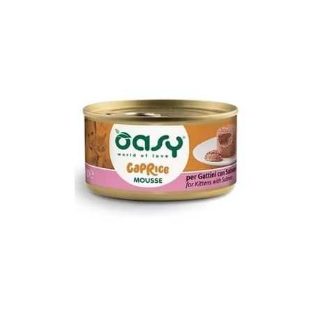 Oasy Wet cat caprice kitten mousse salmon - complete food for kittens 85 gr