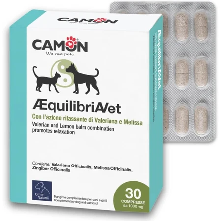 Camon Aequilibriavet 30 tablets - complementary food for animals with stress and anxiety
