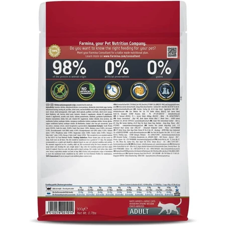 Farmina N&amp;d prime adult al pollo e melograno - alimento completo per gatti 300 gr