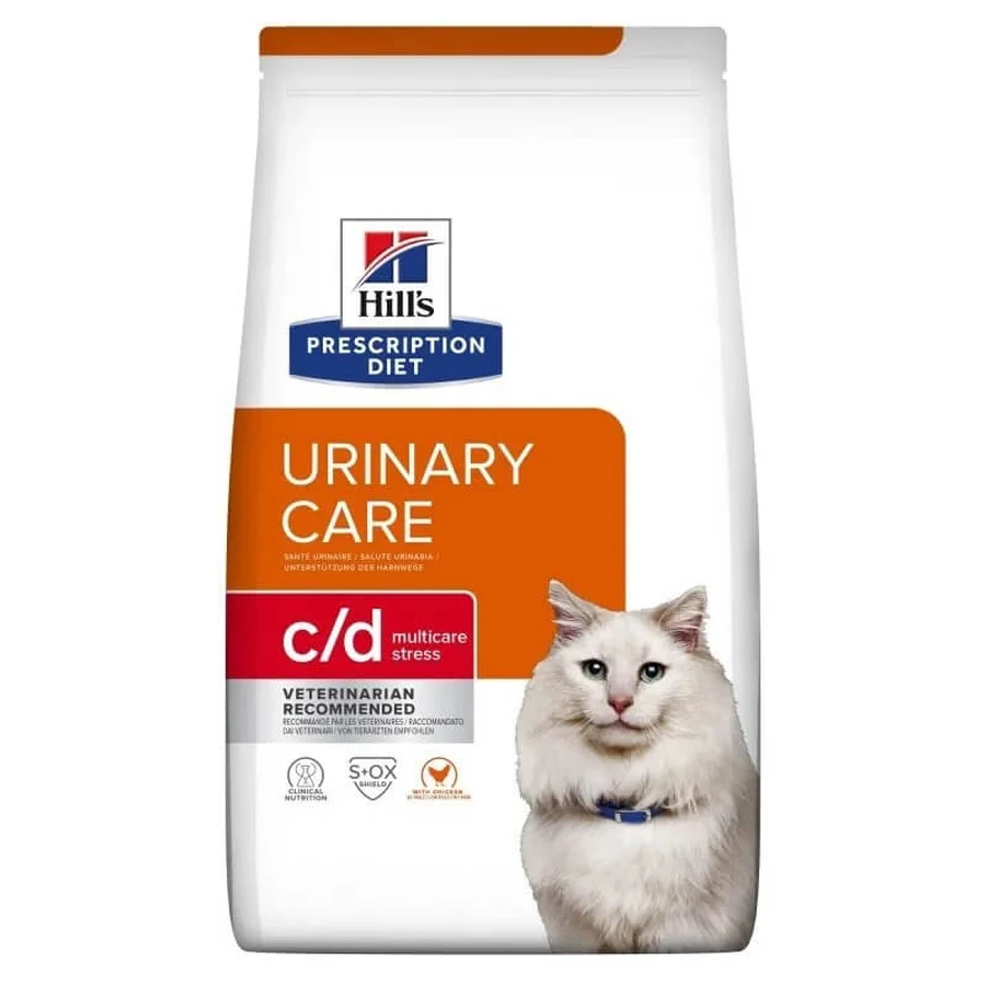 Hill's Prescription diet c/d feline urinary stress hrană uscată cu aromă de pui 8 kg