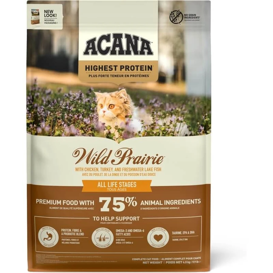 Acana Wild prairie - Alleinfuttermittel für Katzen 4,5 kg