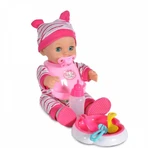 Moni handelspop met accessoires - voedt drinkt en plast 3+