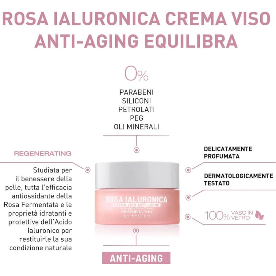 Equilibra hyaluronic rose - przeciwstarzeniowy krem do twarzy 50 ml: ceny i cechy