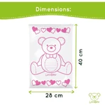 Canastilla Lovabear 6 bolsitas - osito rosa